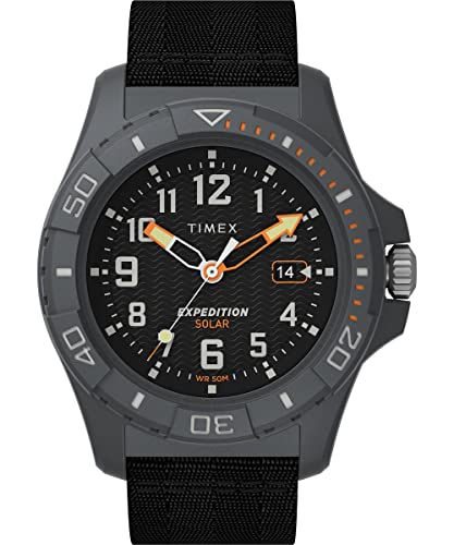 Timex Men's Expedition North Freedive Ocean 46mm Watch - Black Strap Black Dial Gray Case