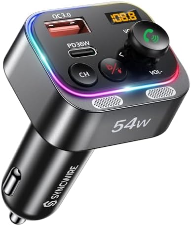 Trasmettitore FM Bluetooth Eppfun Per Auto - Doppia USB, Vivavoce, Ricarica Rapida - Foto 4
