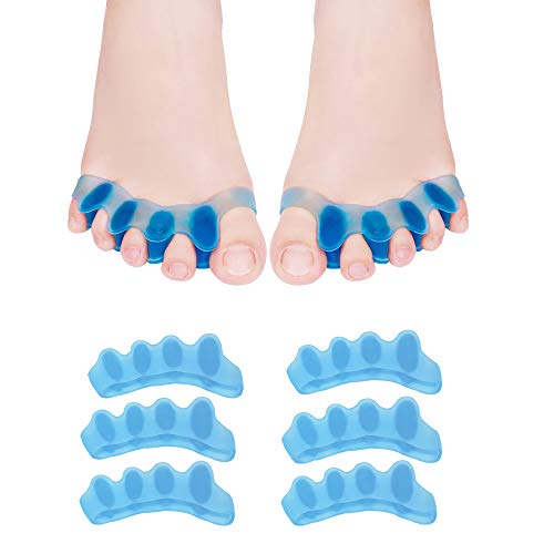 Gel Toe Separator, Toe Straightener, Bunion Corrector, Toe Spacers (6Pcs), New Material, Hammer Toe Straightener For Relaxing Toes, Bunion Relief, Hammer Toe, Hallux Valgus Great For Women And Men #TOP8