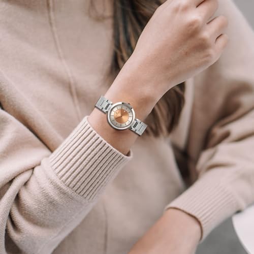 Titan Ladies Neo-Ii Analog Rose Gold Dial Women's Watch-NL2480KM01 - Image 6