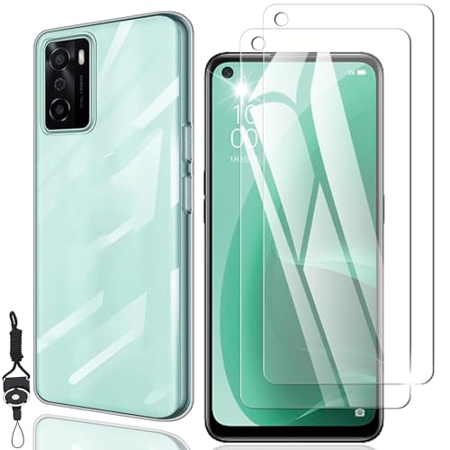 Amazon | Nutmeg OPPO A55s 5G ガラスフィルム（2枚）+ OPPO A55s 5G 