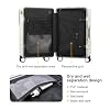 Carry on suitcase Zipperless Luggage,Polycarbonate Aluminum Hard Shell, Expandable Carry-On Suitcase with Spinner Wheels, 20 Inch Cabin