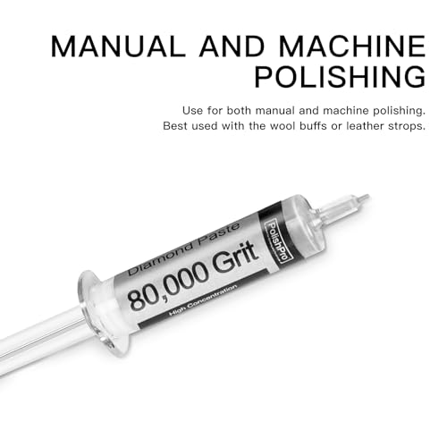 Polishpro Diamond Polishing Compound Kit Of 6 Polishing Paste 80,000 To 450 Grit For Glass Watch Marble Metal Resin Rock Jewelry thumb #5