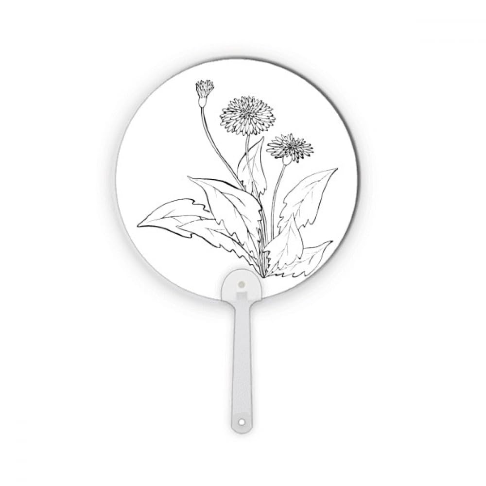 Fleurs de pissenlit rondes en plastique blanc et noir pour decoration