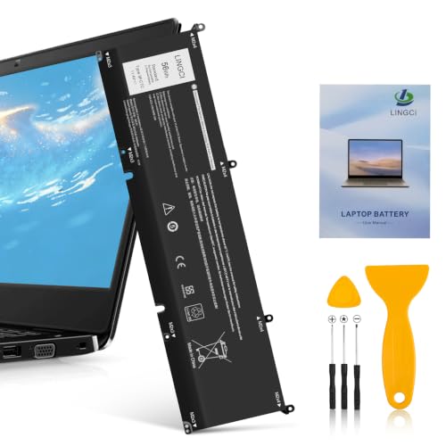 Image of 8FCTC Battery Replacement for Dell Alienware M15 R3 R4 R5 R6 R7 M17 R3 Precision 5550 5560 5570 XPS 15 9500 9510 G15 5520 5510 Vostro 7510 7620 Series SB10T83121 56Wh