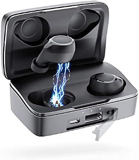 Bluetooth 5.0 Wireless Earbuds, CRESOND CS1 104H Playtime IPX8 Waterproof TWS Stereo Headphones