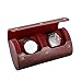 Spacmirrors Herren-/Damen-Uhren-Organizer 3-Gitter-Uhrenbox aus Holz Aufbewahrungsbox Uhrenständer Armband Schmuck Uhren-Aufbewahrungsbox Uhren-Organizer Uhrenbox