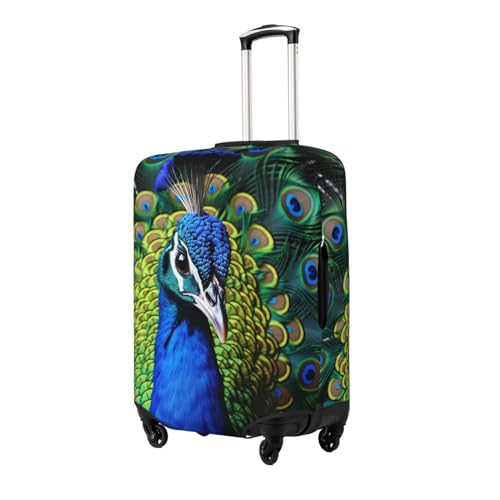 Blue Peacock Luggage Cover for Suitcase TSA Approved Elastic Suitcase Cover Anti-Scratch Travel Luggage Protector Cover Washable Trolley Case Cover Fit 18-32 Inch Luggage X-Large2