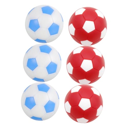 minkissy 6 Piezas Bolas Fútbol Mesa Foosball Colores Vivos Repuesto Resistente para Fútbol Sobremesa Accesorios