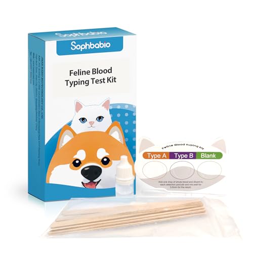 Sophbabio Feline Blood Typing Test Kit - Quick and Accurate Blood Type Determination for Cats