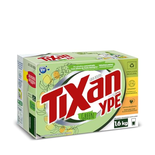 Tixan Ypê Lava Roupas em Pó Green 1,6Kg