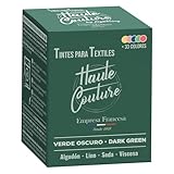 HAUTE COUTURE - Tinte para Ropa y Textil Verde - 350g - Verde Oscuro -...