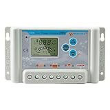 PowMr 30A 24V 12V Solar Charge Controller for Lithium Battery,Lead Acid Battery Upgraded Solar Panel Charge Intelligent Regulator with USB Port,Overload Protection Temperature Compensation
