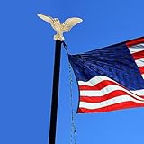 UPKOCH Eagle Flagpole Topper Ornament Plastic Flag Pole Finial for Outdoor Garden and Conference Flags Easy Installation - Image 3