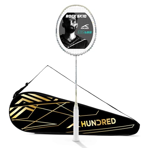Image of Hundred Rock SK 10 Strung Badminton Racket with Full Cover