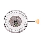 CHICHIYANG 3 Hands Watch Movement with Adjusting Stem Analog @3/6 o'clock Date Watch Movement Watch Accessories for Miyota 1M12 Movement