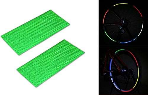 8mm Green Reflective Wheel Stripes Bike Car Rim Sticker