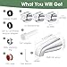 Bathtub Faucet and Shower Knobs Replacement,Easy to Install Tub Spout Set for 1/2