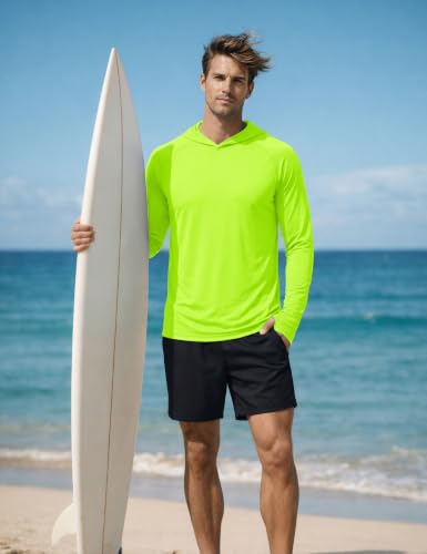 Image of KEFITEVD Men's Sun Hoodie Long Sleeve Fishing UPF 50+ SPF Quick Dry Shirts