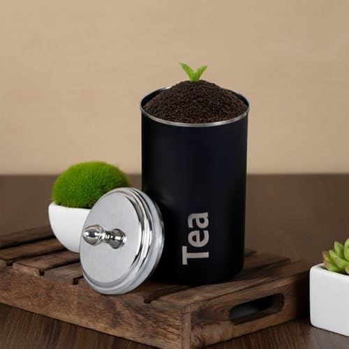 Image of PDDFALCON Stainless Steel Utsaav Jar Gifting Set | Set of 3 Multipurpose Kitchen Canisters for Tea, Coffee & Sugar (750 ml Each) | BIS Certified & Proudly Made in India