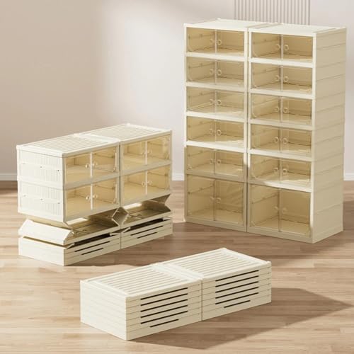 Boîte de rangement pour chaussures grand format avec vitrine transparente premium - 6