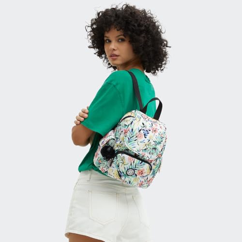 Miniatura 7 de Kipling City Pack Mini Mochila Pequeña, Cocktail Floral Naranja
