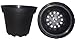 Plastic Pots for Plants, Cuttings & Seedlings, 4-Inch, 30-Pack. Color: Black