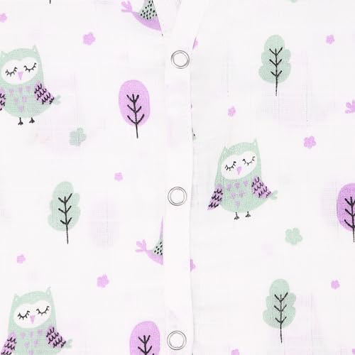 Image of Kidbea Baby Jhabla for Newborn Baby | Cute Printed Muslin Cotton Clothes for Infants Kids | Soft Breathable Sleeveless Baby Wear