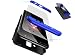 Produktbild DYGG kompatibel mit hülle für Huawei Mate 10 lite hülle,360 Grad Schutz Schutzhülle Ultra dünn Soft PC Hartgummi handyhülle Case Cover Nicht enthalten Panzerglas-Schwarz und Blau