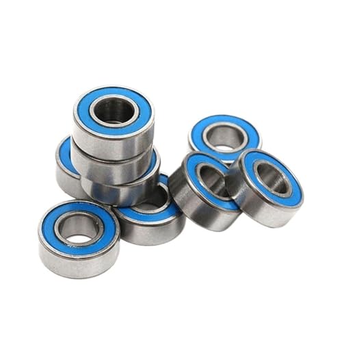 Rodamiento MR104-2RS de bolas sellado azul de 4x10x4 mm para radiocontrol, pack de 50 unidades