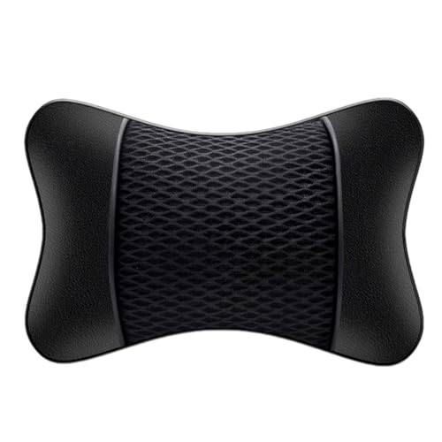Oreiller cervical pour siège de voiture, coussin cervical pour voiture, Oreiller de soutien du cou de voiture élastique et respirant, Coussin repose-nuque...