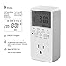 Outlet Timer, 7 Day Wall Plug in Light Timer Outlet, CANAGROW Indoor Digital Programmable Timers for Electrical Outlets, 3-Prong Outlet for Appliances, 15A/1800W