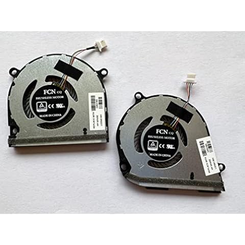 HK-Part Fan for HP Envy X360 15-DS 15-DR CPU Gpu Cooling Fan Set L53542-001 L53541-001 Cover