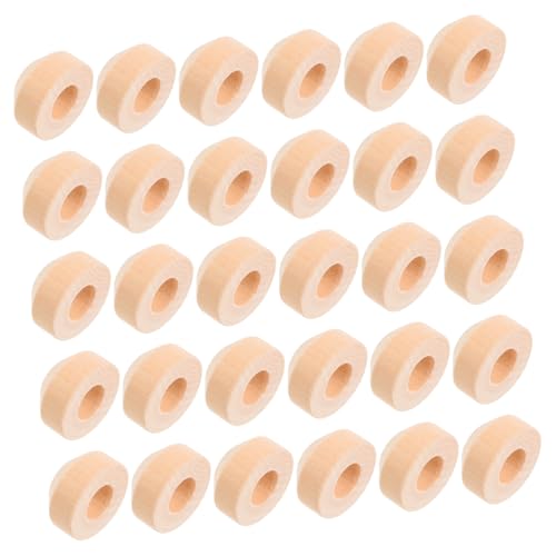 ORFOFE 50 Soportes De Madera Para Figuras Soportes Para Muñecas Con Clavijas De Madera Bases Para Montaje De