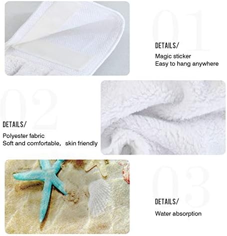 Vista 16 de Dálmata - Toallas de cocina para perro, toalla de mano para baño, toalla de mano para colgar con lazo, 2 piezas, suave y absorbente, toalla