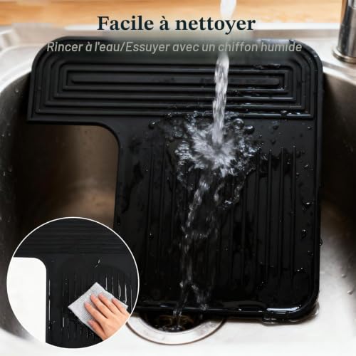VQBKHO Tapis supérieur en silicone pour cafetière Ninja protection antichaleur pour Ninja Luxe Café Premier ES601 imperméable, propre et pratique pour accessoires barista en cuisine – vue 6