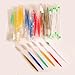 Pack of 30 Adult Beauty 6 Color Mix Toothbrush Toothpaste Dental Kit for Hotel Supplies(red 5pcs/Yellow 5pcs/White 5pcs/Blue 5pcs/Green 5pcs/Golden 5pcs)