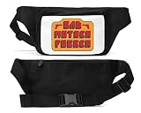 Lavable a máquina a 40 °C Bad Mother Fcker Unisex Riñonera Negro, Black, Talla única