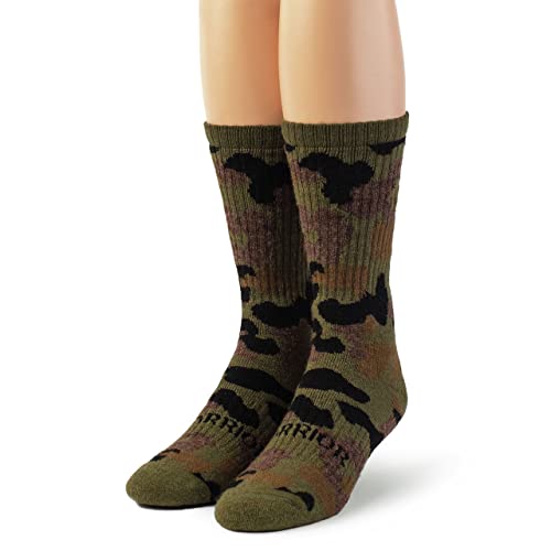 Warrior Alpaca Socks - Alpaca Wool Heavy-Duty Hunting Camouflage Socks For Men & Women, Terry Lined (Medium) #TOP4