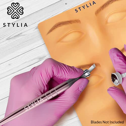 Microblading Supplies 3 Piece Tattoo Practice Skin For Eyebrows: Permanent Makeup Silicone Skin To Practice Brow Micro-Blading And Needling, Fake Skin Sheets For Professionals And Beginners #TOP5