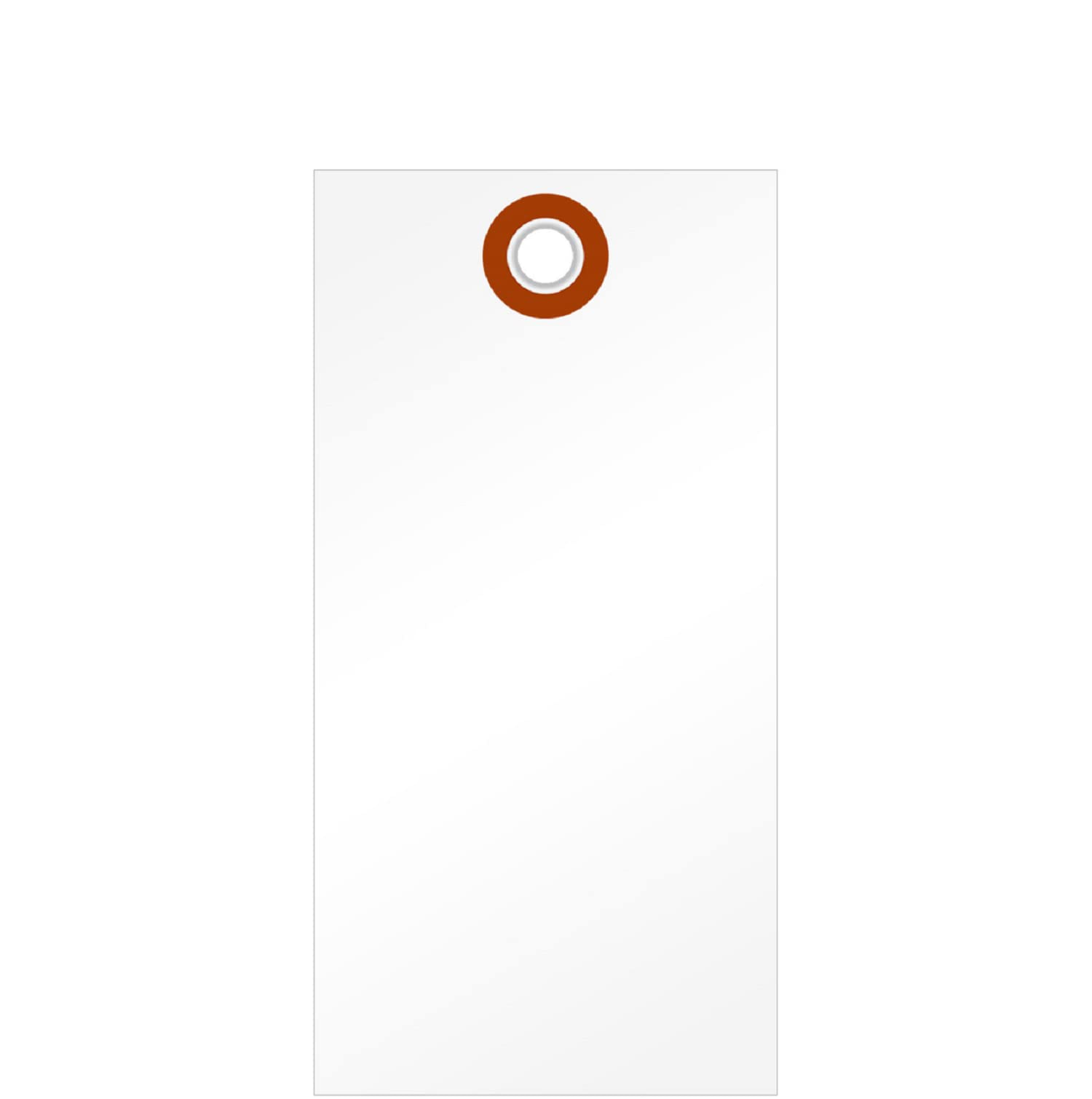 SmartSign 12,1 x 6 cm weiße Versandanhänger mit Metallöse (Größe 5), 7,5 mm HDPE-Kunststoff, beschreibbar, 1000 Stück (ohne Drähte)