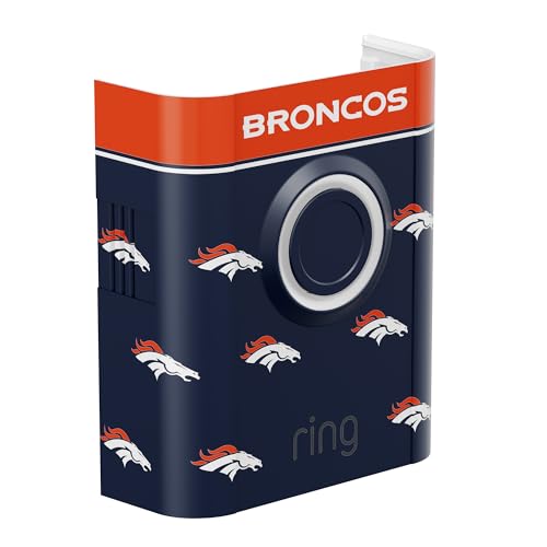 All-New Limited Edition, Official NFL Faceplate for Ring Doorbells - Video Doorbell 3, Video Doorbell 3 Plus, Video Doorbell 4, Battery Doorbell Plus, and Battery Doorbell Pro | Denver Broncos