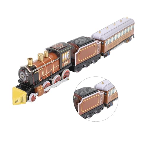 Brinquedo de Trem de Corda, Modelo de Trem Decorativo Artesanal de Folha de Flandres para Lojas de B