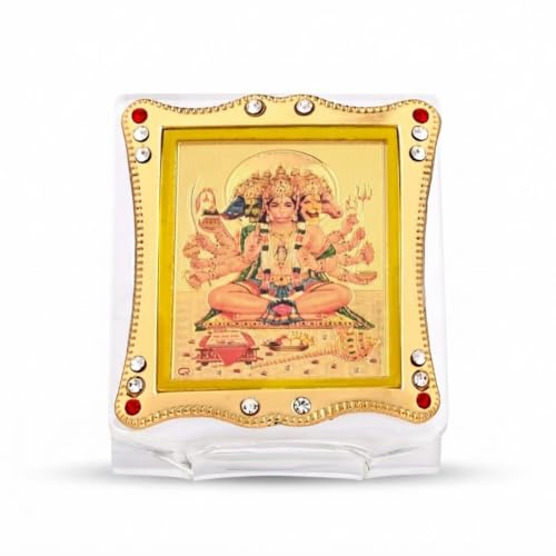 Image of Panchmukhi Hanuman Idol Statue for Car Dashboard Home & Office Showpiece Decor