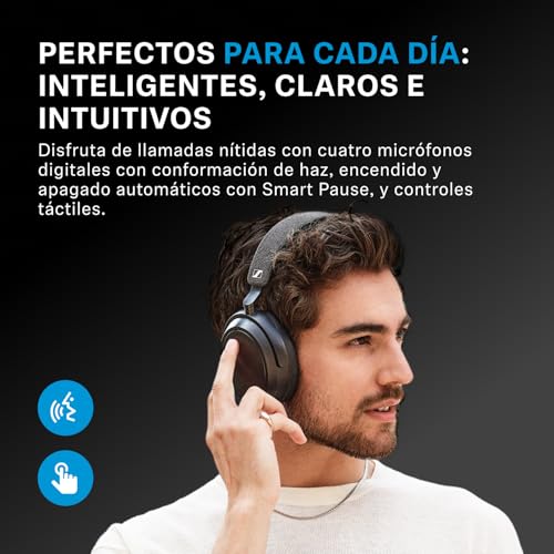 Miniatura 6 de Sennheiser Auriculares Momentum 4 Wireless Special Edition: Auriculares Bluetooth Para Llamadas Nítidas Con Cancelación De Ruido Adaptativa, 60 Horas De Duración De La Batería, Negro Cobre