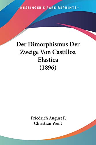 Der Dimorphismus Der Zweige Von Castilloa Elastica (1896)