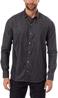 Camisa Jeans Ml Indigo Preto, Oficina Reserva, Masculino