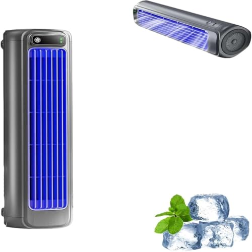 Rafraîchisseur d'air mural contre la chaleur : climatiseur portable USB violet 3 vitesses
