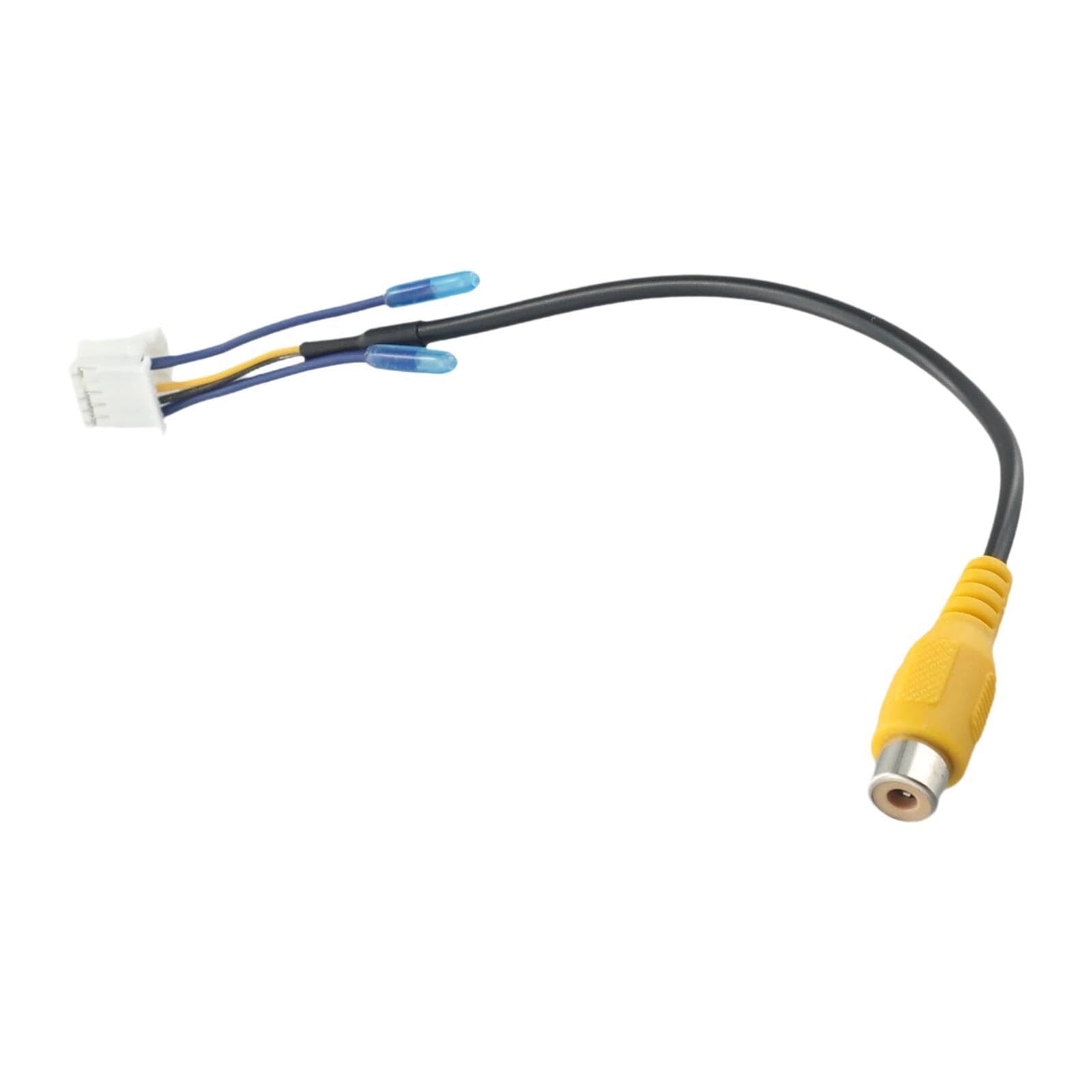 UJEAVETTE Car Stereo Radio RCA Plug Car RCA Reversing Rear View Cable Adaptor
