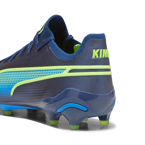 PUMA Unisex King Ultimate Fg/Ag Leichtathletik-Schuh, Mehrfarbig (Persian Blue Pro Green Ultra Blue), 41 EU – Ansicht 4
